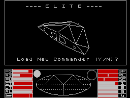 Elite - welcome screen