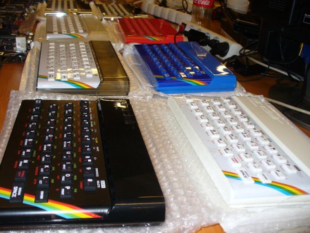 New ZX Spectrum color cases and keyboards