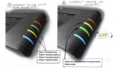 ZXS Next color plugs
