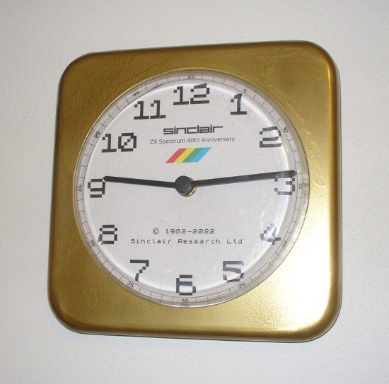 ZX Spectrum 40th Anniversary Clock